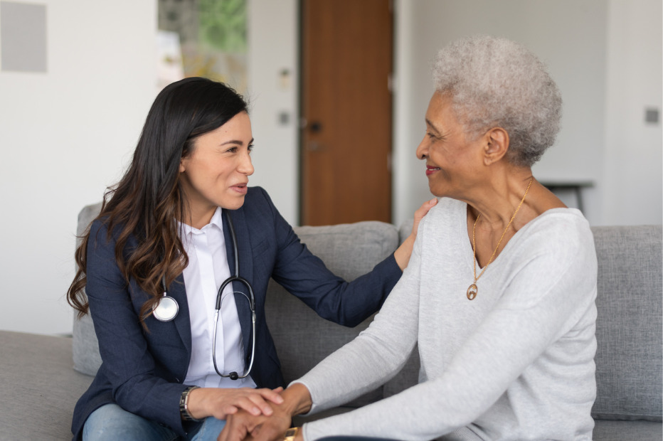 doctor talking with a patient