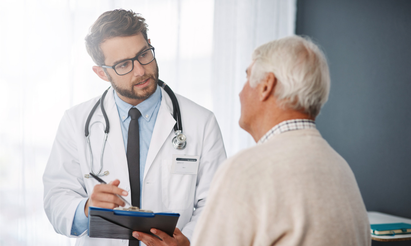 a patient at a doctor's appointment
