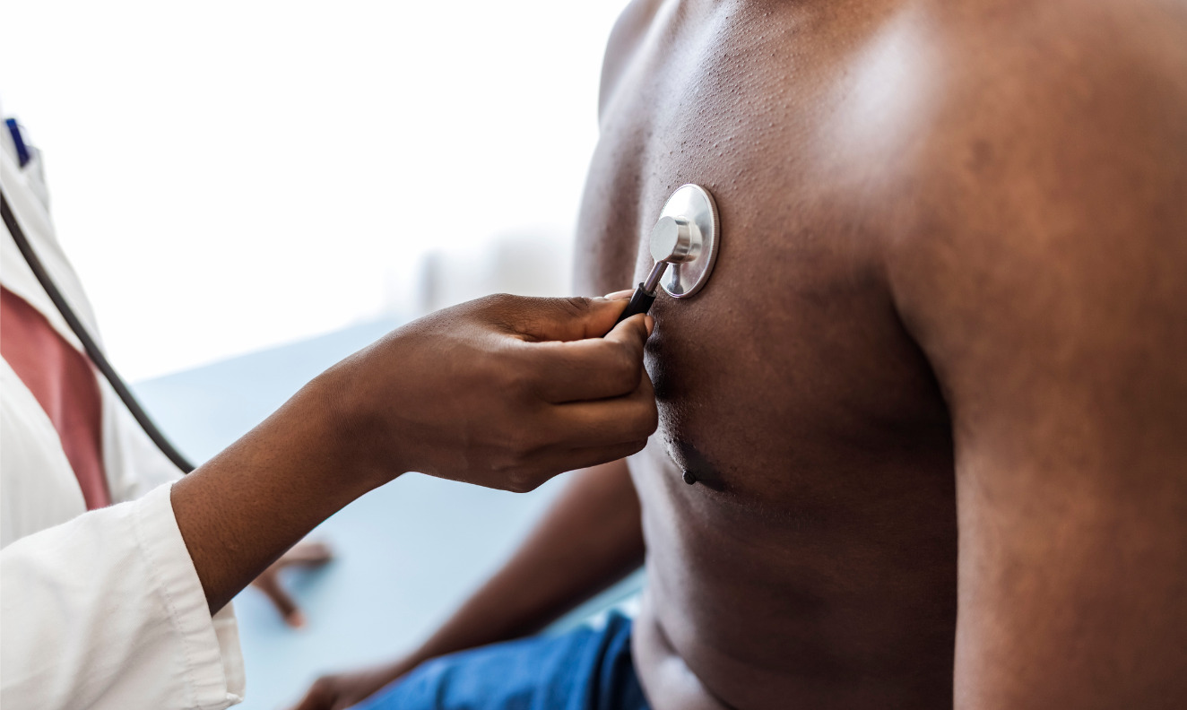 doctor doing a medical exam on a patient